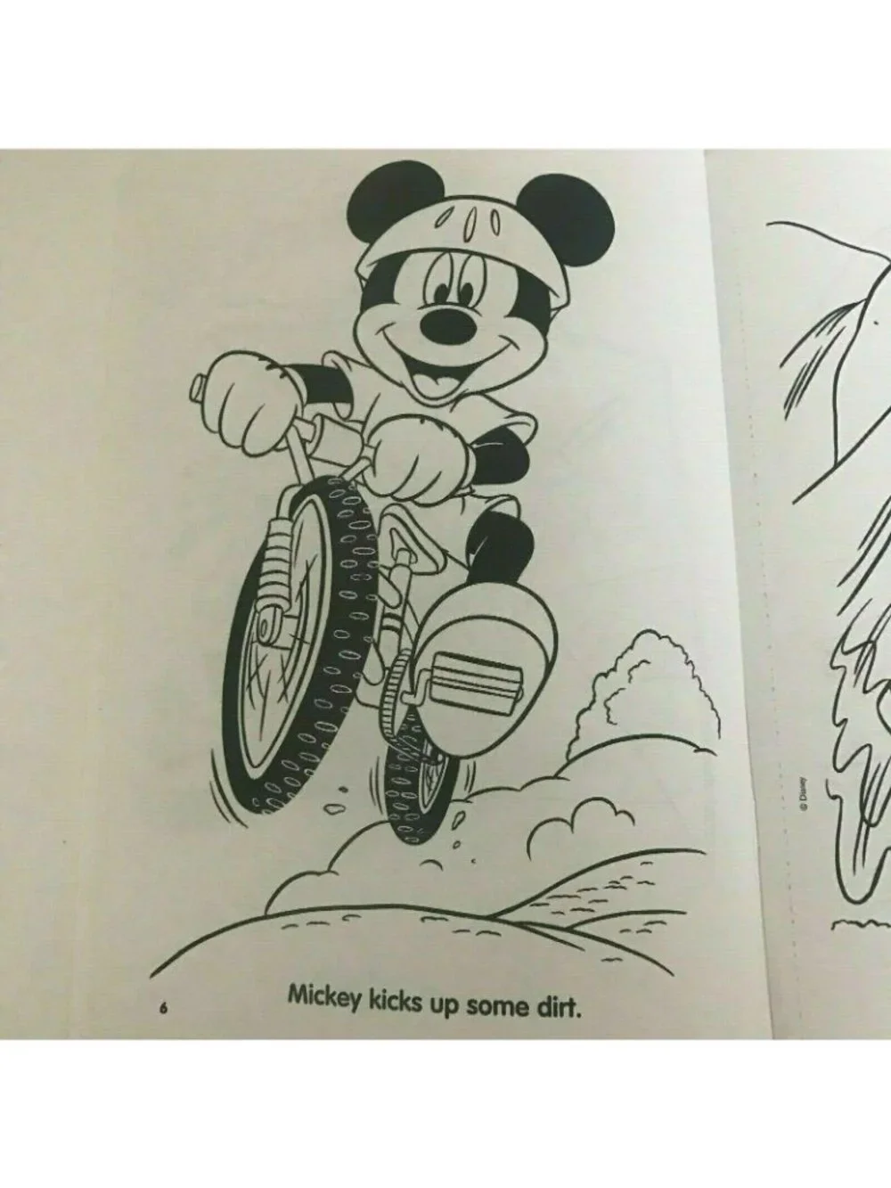 Disney Mickey Mouse X-treme Sprots Coloring Book 2002 With Stickers Boards Bikes